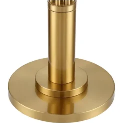 Possini Euro Design Granview Modern Floor Lamp 70 1/2" Tall Brass Metal Sheer Organza Outer Linen Inner Drum Shade For Living Room Bedroom Office Home -Possini Euro Design GUEST b9665cb6 0f0f 49da 92f1 b2c61ad70945