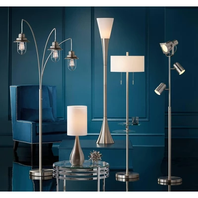 Possini Euro Design Nuovo Modern Tree Floor Lamp 70" Tall Brushed Nickel 3 Light Adjustable Heads For Living Room Reading Bedroom Office House Home 9 Possini Euro Design Nuovo Modern Tree Floor Lamp 70" Tall Brushed Nickel 3 Light Adjustable Heads For Living Room Reading Bedroom Office House Home - Image 7