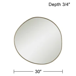 Possini Euro Design Rorschach Uneven Round Vanity Wall Mirror Modern Champagne Frame 30" Wide For Bathroom Bedroom Living Room Office Entryway House 13 Possini Euro Design Rorschach Uneven Round Vanity Wall Mirror Modern Champagne Frame 30" Wide For Bathroom Bedroom Living Room Office Entryway House -Possini Euro Design GUEST c445770b ab15 4065 80ad e7a6a8e27c3e
