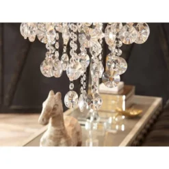 Possini Euro Design Bretton Brushed Nickel Chandelier 22" Wide Modern Clear Glass Crystal Black Sheer Shade 12-Light Fixture For Dining Room Kitchen -Possini Euro Design GUEST cbd9de8b 73c1 4dd8 8b30 9e98c8d40d2d