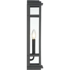 Possini Euro Design Modern Industrial Outdoor Wall Light Fixture Cool Black Windowpane Frame 20" For Post Exterior Barn Deck House 14 Possini Euro Design Modern Industrial Outdoor Wall Light Fixture Cool Black Windowpane Frame 20" For Post Exterior Barn Deck House -Possini Euro Design GUEST cd7b83f5 5a37 43f6 b66f 5f807ab206c8