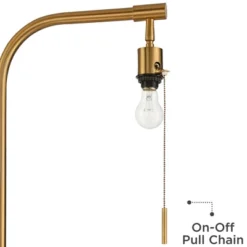 Possini Euro Design Volta Modern Floor Lamp With Tray Table 66" Tall Brass USB Charging Port White Drum Shade For Living Room Bedroom Office House -Possini Euro Design GUEST cd9f36f6 ee3c 4993 b47f 80103c0383b4