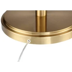 Possini Euro Design Modern Torchiere Floor Lamp Light Blaster LED 72.25" Tall Antique Brass And Matte Black Opal Glass For Living Room Bedroom -Possini Euro Design GUEST d055e9a9 16a8 47c1 b43d 38fe4ee082c2