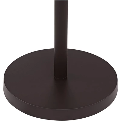 Possini Euro Design Nayla Modern Floor Lamp 62 1/2" Tall Bronze Metal Off White Fabric Tapered Drum Shade For Living Room Bedroom Office House Home 5 Possini Euro Design Nayla Modern Floor Lamp 62 1/2" Tall Bronze Metal Off White Fabric Tapered Drum Shade For Living Room Bedroom Office House Home - Image 3