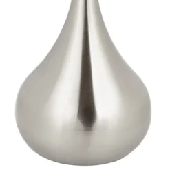 Possini Euro Design Mid Century Modern Floor Lamp 62" Tall Brushed Steel Droplet Cotton Cylinder Shade For Living Room Bedroom Office -Possini Euro Design GUEST e11ef49e abbd 4f6e b6bb 695b3813afad