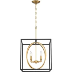 Possini Euro Design Black Warm Brass Cage Foyer Pendant Chandelier 16 1/2" Wide 4-Light Mid Century Modern For Dining Room House 13 Possini Euro Design Black Warm Brass Cage Foyer Pendant Chandelier 16 1/2" Wide 4-Light Mid Century Modern For Dining Room House -Possini Euro Design GUEST e13bf3e3 0cc1 489d ac64 ca7937b8787d