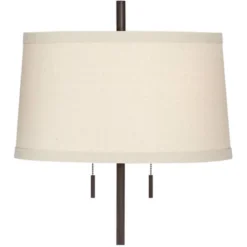 Possini Euro Design Nayla Modern Floor Lamp 62 1/2" Tall Bronze Metal Off White Fabric Tapered Drum Shade For Living Room Bedroom Office House Home 14 Possini Euro Design Nayla Modern Floor Lamp 62 1/2" Tall Bronze Metal Off White Fabric Tapered Drum Shade For Living Room Bedroom Office House Home -Possini Euro Design GUEST e2856358 a89a 462f bf02 3c6182f0b99a