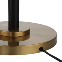 Possini Euro Design Modern Torchiere Floor Lamp LED 72" Tall Black Antique Brass White Glass Shade For Living Room Reading Uplight -Possini Euro Design GUEST e3828f70 0912 4d01 b354 a2ea0eb97d4d