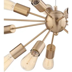 Possini Euro Design Hemingson Gold Large Chandelier 33" Wide Modern Sputnik 12-Light LED Fixture For Dining Room House Foyer Kitchen Island Entryway -Possini Euro Design GUEST e435ed70 1667 4744 8ef9 186a68092444
