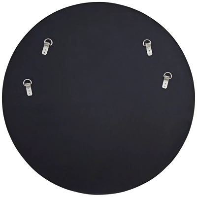 Possini Euro Design Aurelia Round Vanity Decorative Wall Mirror Modern Glam Gold Metal Frame 32" Wide Bathroom Bedroom Living Room 8 Possini Euro Design Aurelia Round Vanity Decorative Wall Mirror Modern Glam Gold Metal Frame 32" Wide Bathroom Bedroom Living Room - Image 7