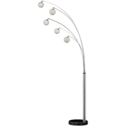 Possini Euro Design Allegra Mid Century Modern Arc Floor Lamp 88" Tall Chrome 5 Light Crystal Ball Shades For Living Room Reading Bedroom Office House 14 Possini Euro Design Allegra Mid Century Modern Arc Floor Lamp 88" Tall Chrome 5 Light Crystal Ball Shades For Living Room Reading Bedroom Office House -Possini Euro Design GUEST f26c6075 402d 4f59 ac24 31fc9d720728