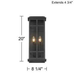 Possini Euro Design Modern Industrial Outdoor Wall Light Fixture Cool Black Windowpane Frame 20" For Post Exterior Barn Deck House 15 Possini Euro Design Modern Industrial Outdoor Wall Light Fixture Cool Black Windowpane Frame 20" For Post Exterior Barn Deck House -Possini Euro Design GUEST f7684cdd 4d9e 4a6d bfa9 8ab269977cf8