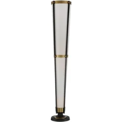 Possini Euro Design Mid Century Modern Torchiere Lamp 4-Light 68" Tall Antique Brass Off White Linen Cone Shade Living Room Office Uplight -Possini Euro Design GUEST f7a6f4d9 ceb4 4969 b1f0 ab2f375a091f