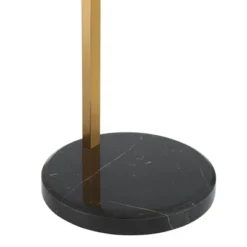 Possini Euro Design Modern Art Deco Arc Floor Lamp 64 1/2" Tall Warm Gold Metal Pleated Fabric Cone Shade For Living Room Reading Family Bedroom House -Possini Euro Design GUEST fc804723 94cf 4c80 8fdf a2aa1e7ef5e3